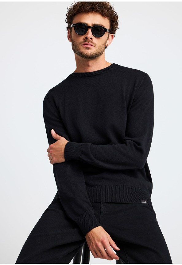 Essential πλεκτή βαμβακερή μπλούζα Garage 55