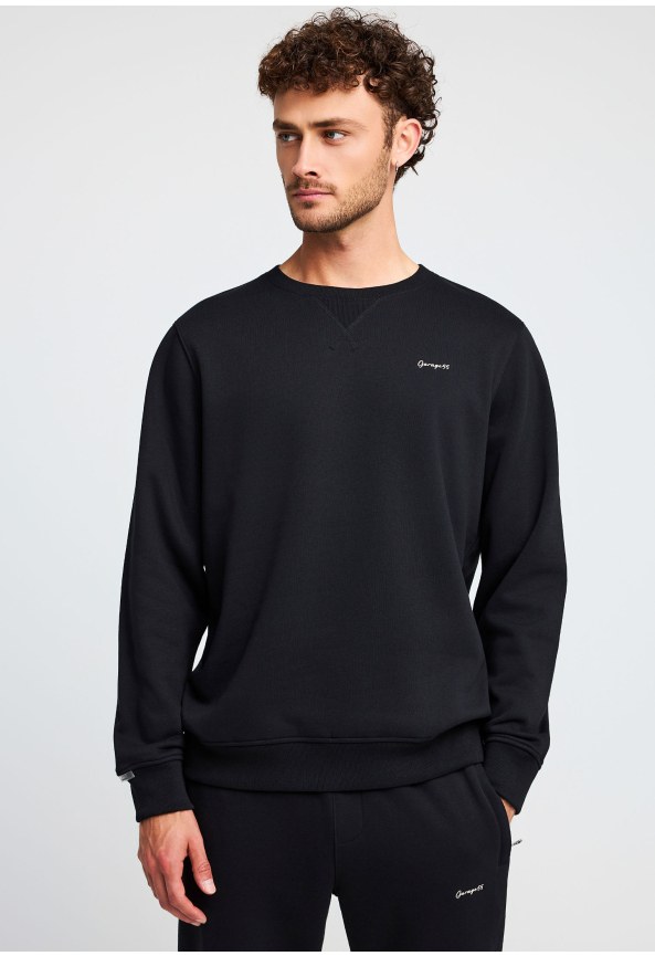 Φούτερ λαιμόκοψη με τύπωμα Garage 55