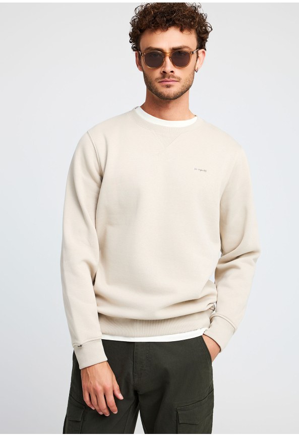 Φούτερ λαιμόκοψη με τύπωμα Garage 55