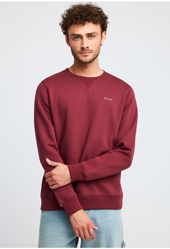 Φούτερ λαιμόκοψη με τύπωμα Garage 55