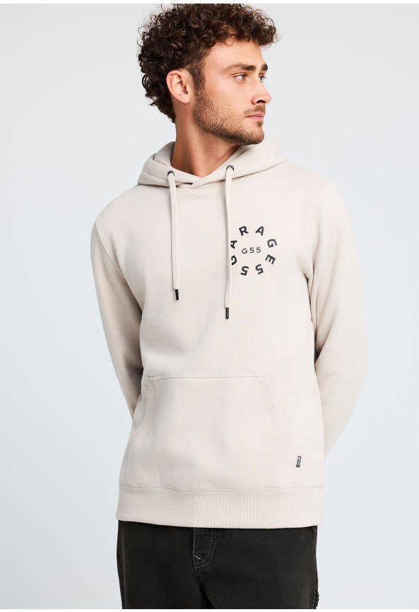 Ανδρικό φούτερ με κουκούλα και τύπωμα στην πλάτη Garage 55
