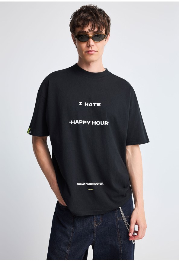 FNK.GRWN oversized t-shirt Soul & State HAPPY HOUR