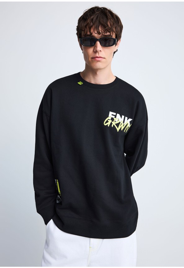 FNK.GRWN oversized crew neck sweater Soul & State