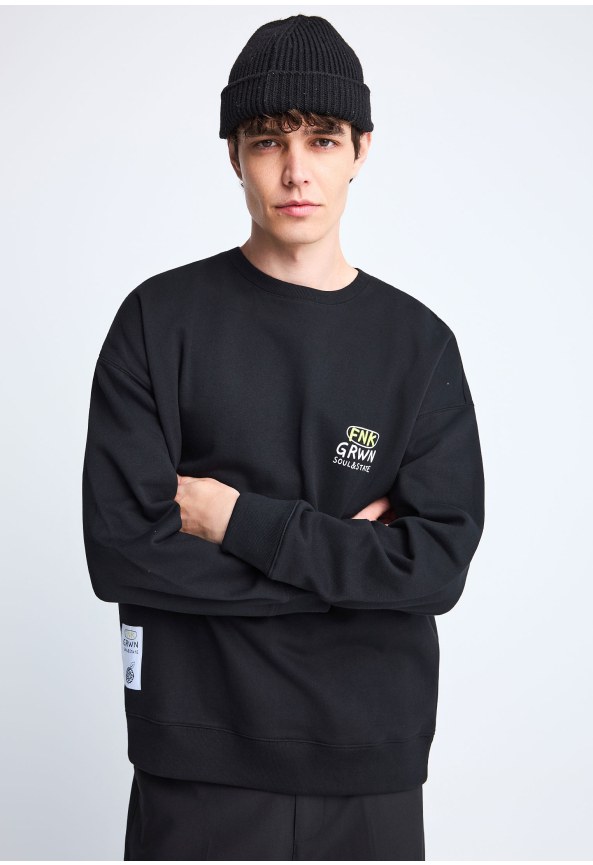 FNK.GRWN oversized crew neck sweater Soul & State