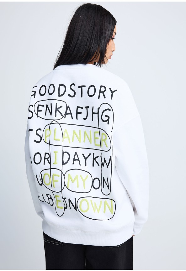 FNK.GRWN oversized φούτερ μπλούζα Soul & State