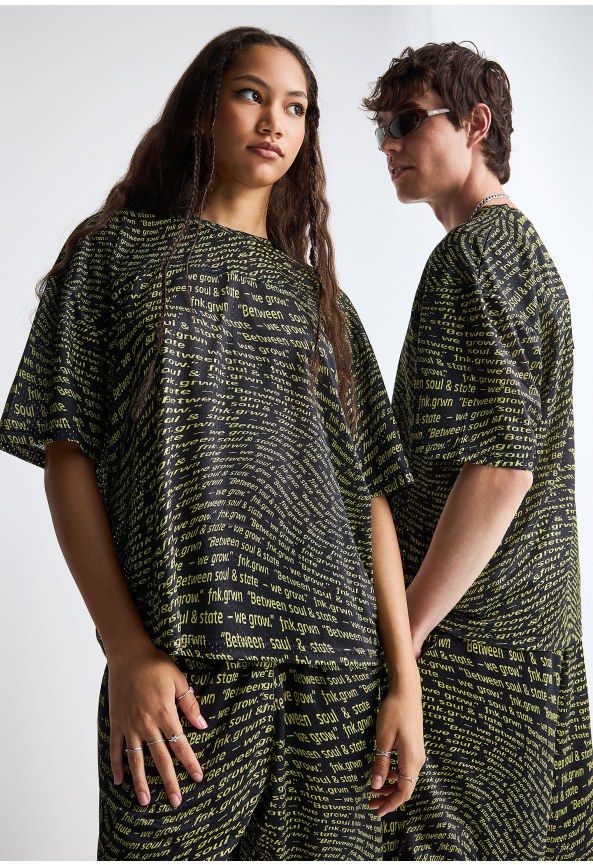 FNK.GRWN oversized mesh t-shirt all over print Soul & State