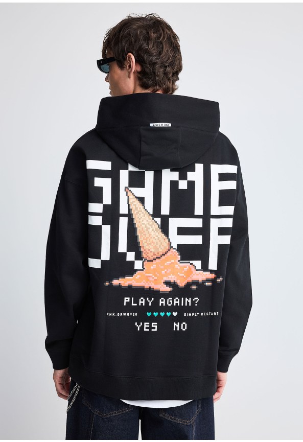 FNK.GRWN oversized hoodie with print