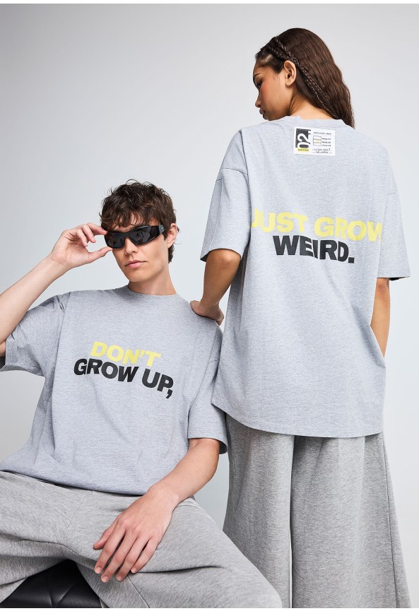 FNK.GRWN oversized t-shirt με τύπωμα Soul & State