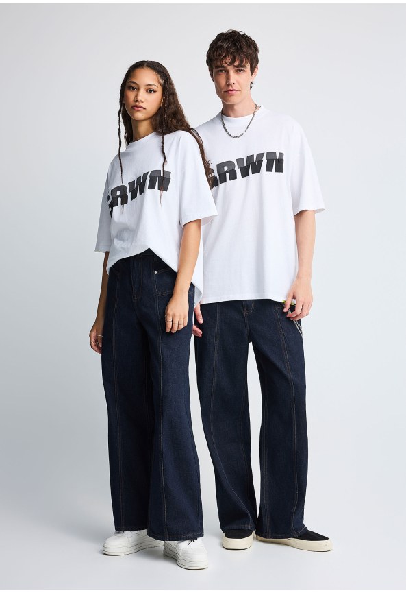 FNK.GRWN baggy fit denim παντελόνι με εξώραφα