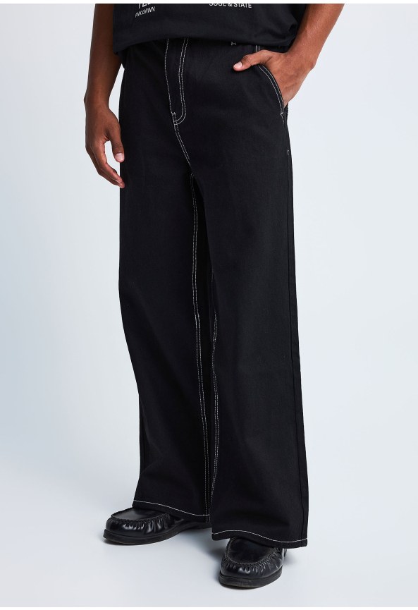 FNK.GRWN baggy fit jean παντελόνι