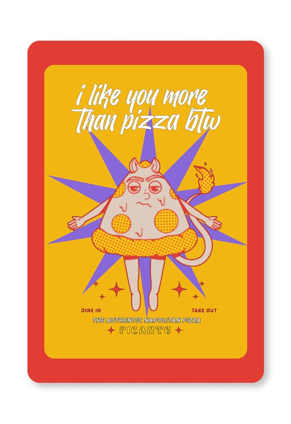 Giftcard | i like you more than pizza btw