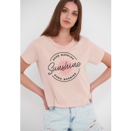 Crew neck printed t-shirt