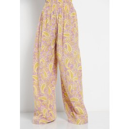 Loose fit εμπριμέ παντελόνα