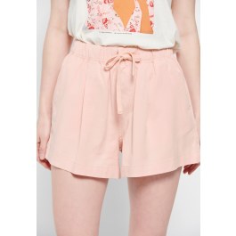Lyocell blend shorts with waist drawstring