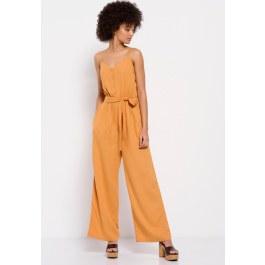 Linen blend jumpsuit