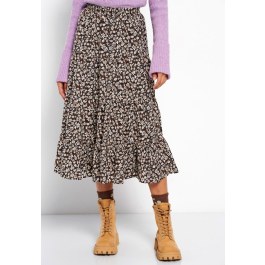 Φλοράλ φούστα με κουμπιά