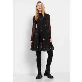All over printed midi dress