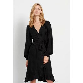 Viscose maxi wrap dress