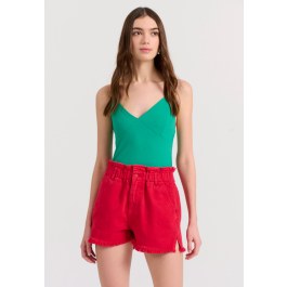 Κορμάκι σε rib ύφανση με ανοιχτή πλάτη