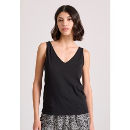 Γυναικείο tank top με raw cuts τελειώματα