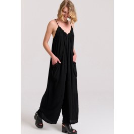 Loose fit vicose jumpsuit