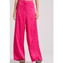 Wide leg παντελόνα με jacquard pattern