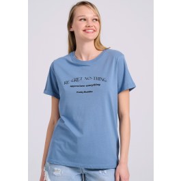 Organic cotton t-shirt with print on the back