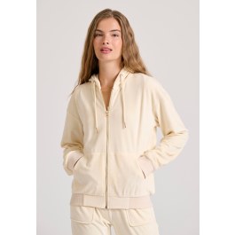 Βελουτέ ζακέτα με κουκούλα