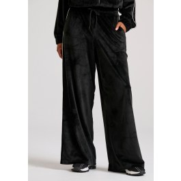 Wide leg fit βελουτέ παντελόνι φόρμας