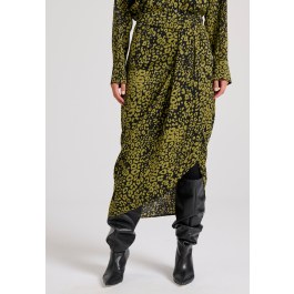 Εμπριμέ μίντι κρουαζέ φούστα