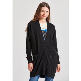 Cashmere blend knitted cardigan
