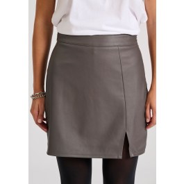 Mini φούστα από οικολογικό δέρμα (PU)