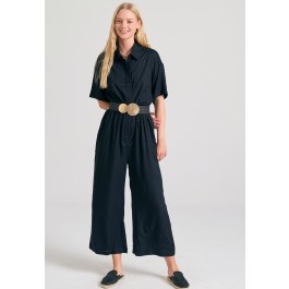 Loose fit jumpsuit with tie knot