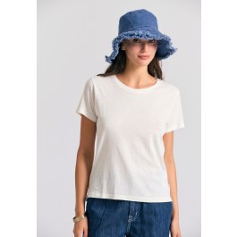 Γυναικείο t-shirt με στρογγυλή λαιμόκοψη - The essentials