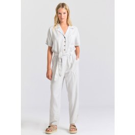 Lyocell jumpsuit with belt