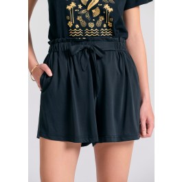 Loose fit σορτς με δέσιμο μπροστά