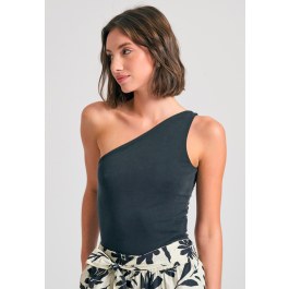 Off shoulder μονόχρωμο κορμάκι