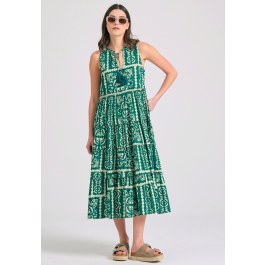 Εμπριμέ μάξι φόρεμα σε ethnic look