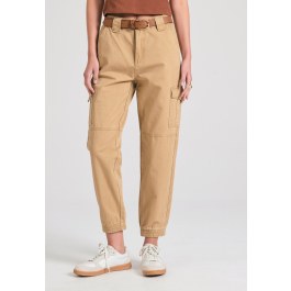 Γυναικείο garment dyed cargo παντελόνι