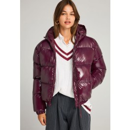 Καπιτονέ puffer μπουφάν με κουκούλα