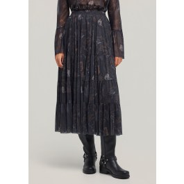 Midi φούστα με βολάν