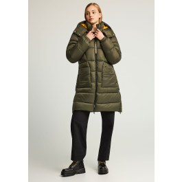 Regular fit μακρύ puffer μπουφάν με κουκούλα
