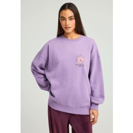 Relaxed fit φούτερ με τύπωμα στην πλάτη