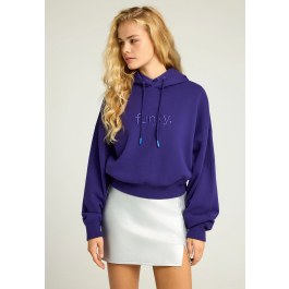 Women's hoodie and embroidered logo