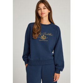 Φούτερ με κεντητό σχέδιο