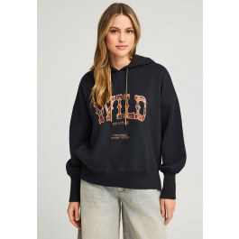 Φούτερ με κουκούλα και τύπωμα "Wild"