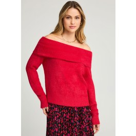 Πλεκτό teddy off shoulder