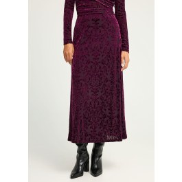 Maxi embroidery φούστα σε ίσια γραμμή