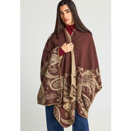 Γυναικεία κάπα με ethnic σχέδιο