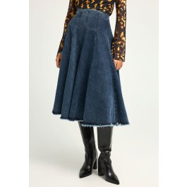 Midi denim φούστα από 100% βαμβάκι